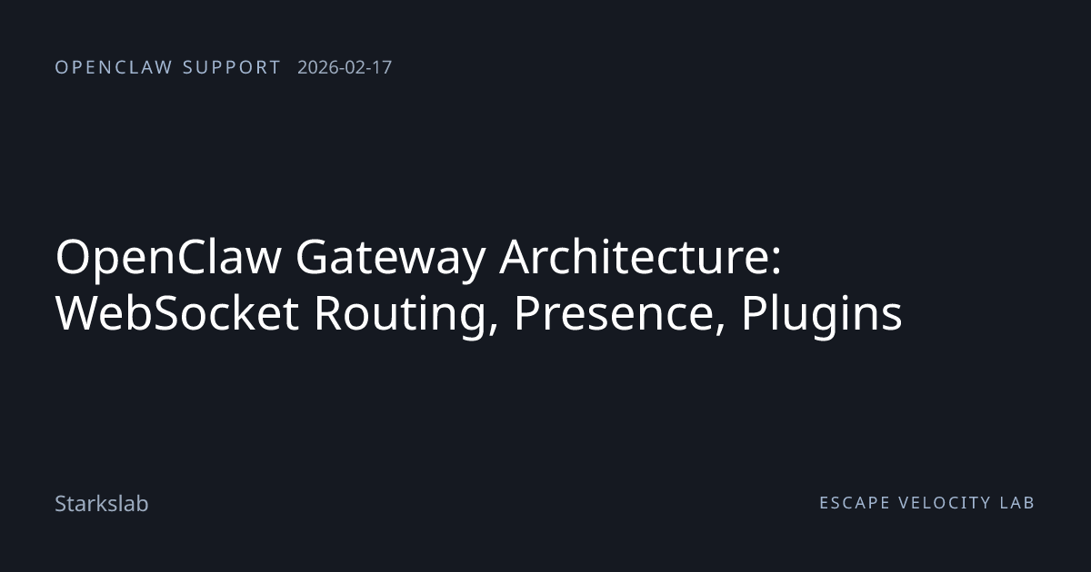 OpenClaw Gateway Architecture: WebSocket... | Support | Starkslab